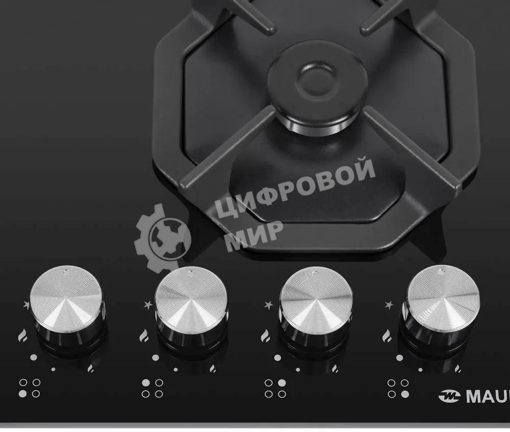 Газовая варочная панель Maunfeld EGHG.64.23CB/G, 4 конфорки, закаленное стекло, черный