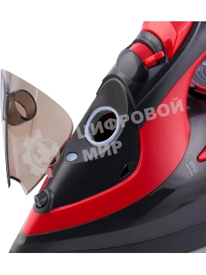 Утюг Domfy DSC-EI502 черный/красный, 2400 Вт, 160 г/мин, 400 мл