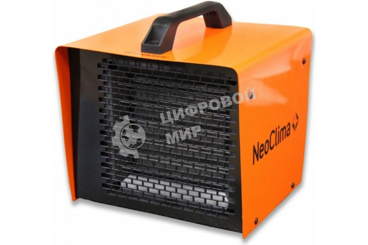 Тепловая пушка Neoclima KX-3 3000 Вт, керамический нагревательный элемент, Не сушит воздух, Антивандальное исполнение