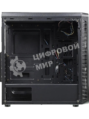 Компьютерный корпус Accord JP-X черный без БП ATX 2xUSB 2.0 1xUSB 3.0 bott PSU