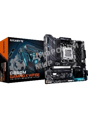 Материнская плата Gigabyte B850M GAMING X WIFI6E/WF6E, Socket AM5, AMD B850, 4xDDR5, 4xSATA, 2xM.2, 1xPCI-E 5.0 x16, 1xPCI-E 3.0 x4, 1xHDMI, 2xDP, 1x 2.5Gb LAN, 1xUSB-C 3.2 Gen 2, 1xUSB-A 3.2 Gen 2, 2xUSB-A 3.2 Gen 1, 4xUSB-A 2.0, 3x3.5 мм, 7.1, Micro-ATX