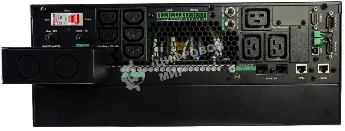 Источник бесперебойного питания SRTSE 2 поколения 6000 ВА/Вт, 4U,5 C13+3 C19,USB,RS-232,RS485,COM,сухие контакт,прлл резерв