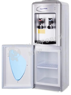 Кулер для воды Aqua Work 0.7LR, верхняя загрузка, нагрев 95 °С, охлаждение 10 °С, серебристый