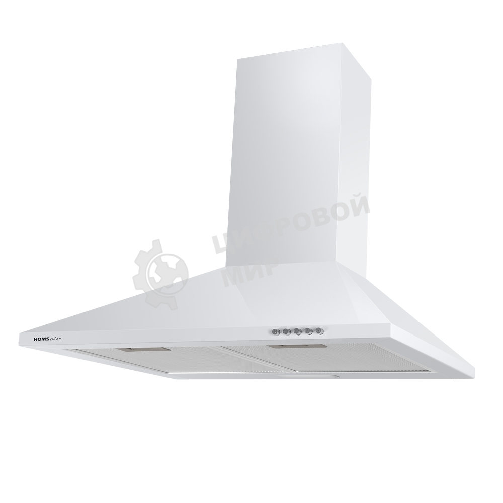 Вытяжка каминная HOMSair Delta 50 белый, 50 см, 600 куб. м/ч, 47 дБ