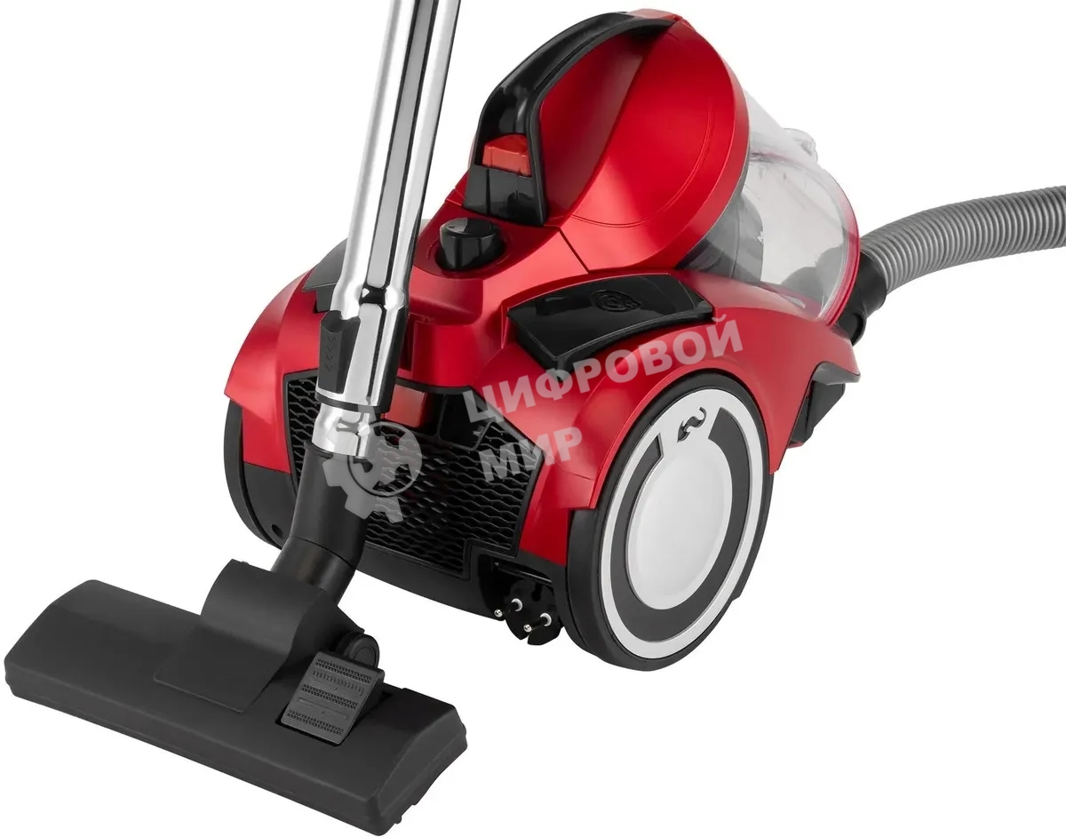 Пылесос Starwind SCV2081 красный/черный, 350/2000 Вт, уборка сухая, пылесборник контейнер 3.5 л