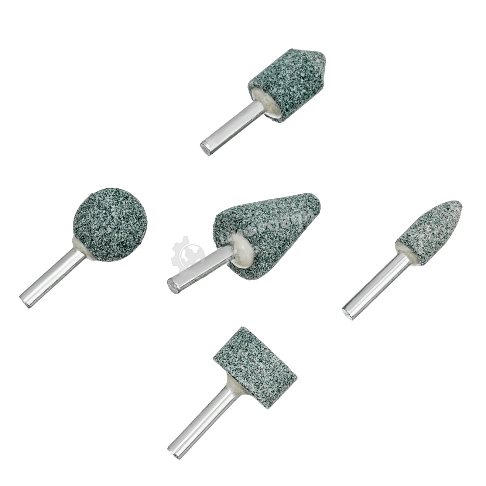 Набор шарошек Denzel абразивных для дрели (ПШМ), 63С, 5 шт.