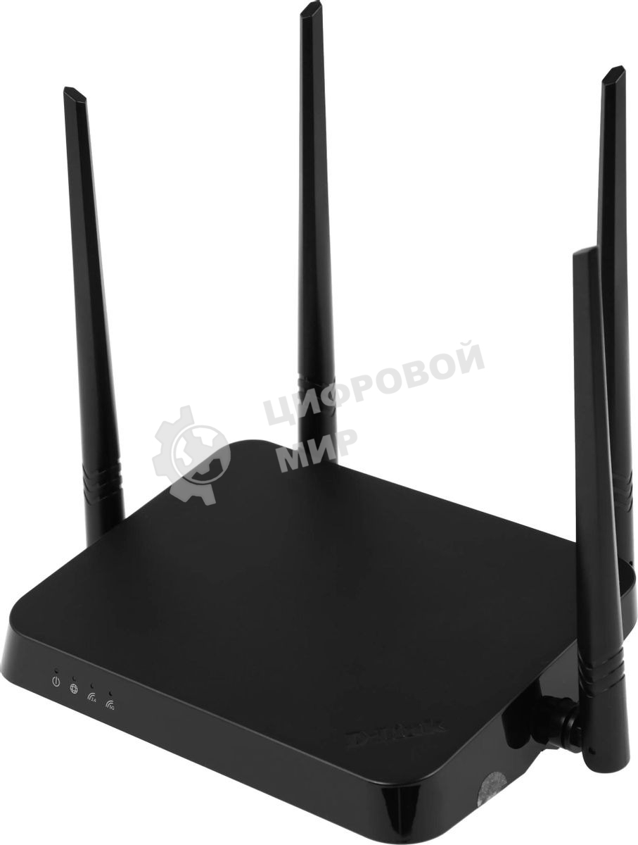 Роутер D-Link DIR-822/RU/E1A, Wireless AC1200 Dual-Band Router with 1 10/100Base-TX WAN port and 4 10/100Base-TX LAN ports.802.11b/g/n compatible, 802.11AC up to 866Mbps,1 10/100Base-TX WAN port, 4 10/100B
