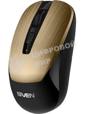 Мышь беспроводная SVEN RX-380W античная бронза, 1600 dpi, радиоканал, USB, кнопки - 4