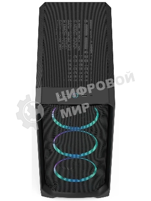 Корпус Fractal Design Meshify 3 Black RGB TG Light Tint, Midi-Tower, чёрный, 3 x 140 мм