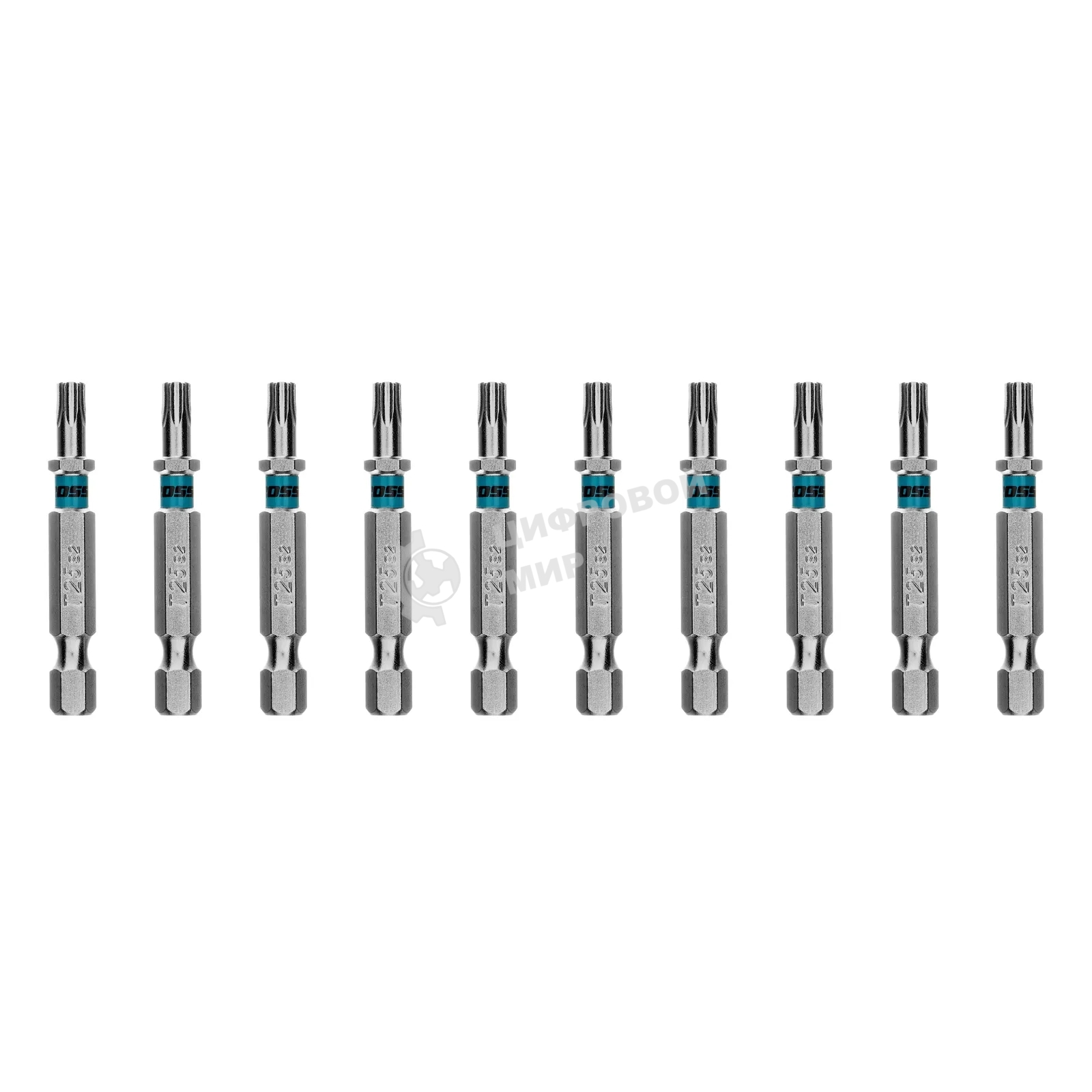 Бита Gross Torx 25х50мм, сталь S2, шестигр., 10 шт.