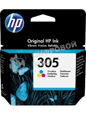 Картридж струйный HP 305 3YM60AE многоцветный (100 стр.) (2мл) для HP DJ 2320/2710/2720