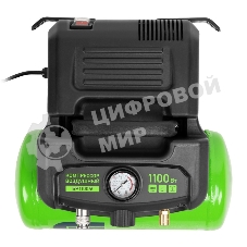 Компрессор воздушный безмаслянный Сибртех BL 1100/6 1100Вт, ресивер 6 л, 180 л/мин