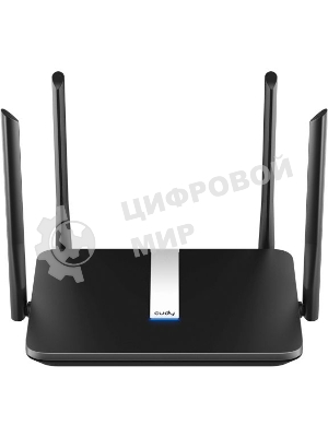 Роутер беспроводной Cudy X6 AX1800 10/100/1000BASE-TX черный