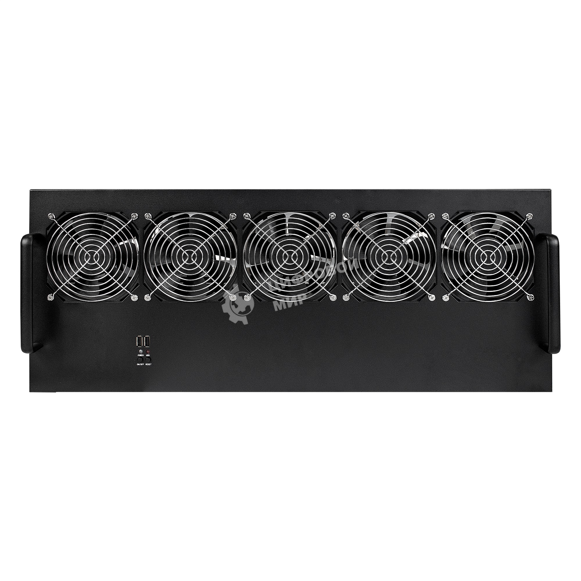 Корпус для майнинга ExeGate EX270772RUS Pro 13-430 (без БП, 2хUSB, 5хfan 120мм, места под: 13 видеокарт, 2 БП)