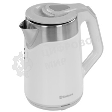 Чайник Sakura SA-2172W 1.8 л, двухслойный белый