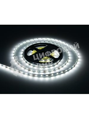 Светодиодная лента GS1003 2835 60Led/ 4.8W m/ 12V IP20 6500K/ 5000*8*1.2mm (2 конт.)