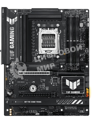 Материнская плата ASUS TUF GAMING B850-PLUS WIFI, AM5, AMD B850, 4xDDR5, 4xSATA, 3xM.2, 1xPCIe 5.0 x16, 1xPCIe 4.0 x16, 2xPCIe 4.0 x1, DisplayPort, HDMI, 1x2.5Gb LAN, USB Type-C, 5x3.5 мм, 7.1, ATX