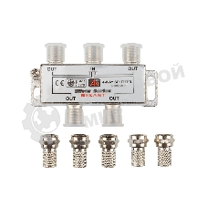 Делитель ТВ Rexant х 4 + 5 шт. F 
