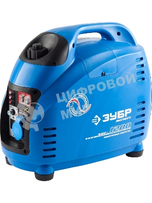 Электрогенератор бензиновый инверторный Зубр ЗИГ-1200, 1.2 кВт, 94 дБ, 18.8 кг