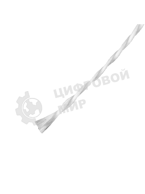 Шнур крученый капроновый Сибртех 1,5 мм, L 100 м, 45 кгс, на катушке, белый