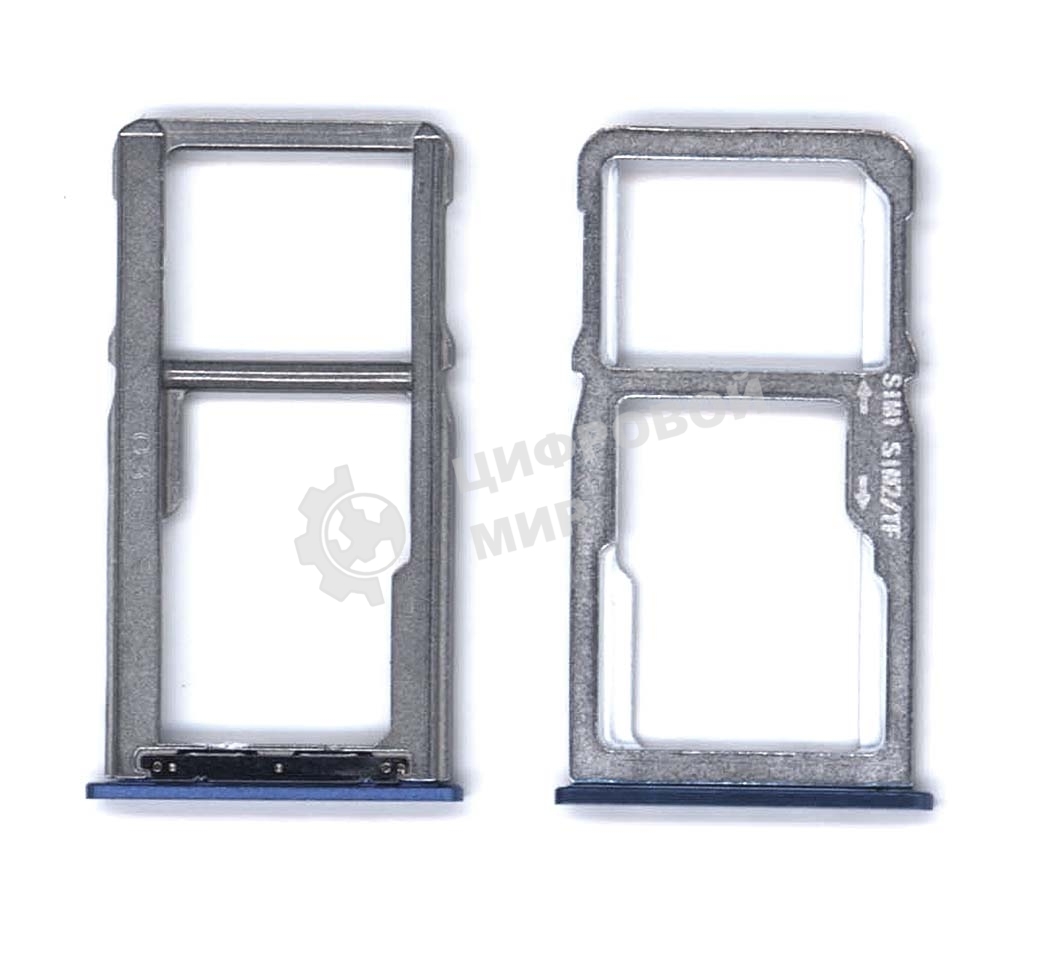 Лоток для SIM-карты Meizu M6 Note синий