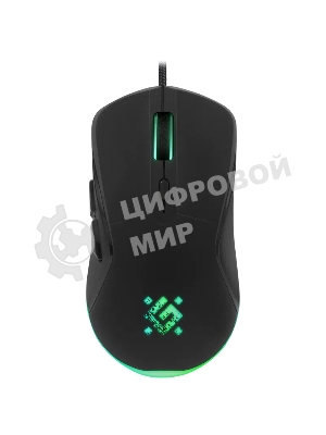 Мышь проводная Defender Arga GM-049 черный, 3600 dpi, USB, кнопки - 6