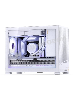 Корпус без блока питания Case JONSBO D32 PRO, Mini-Tower, TG, no fan, 2xUSB-A 3.2 + 1xUSB-C 3.2, mATX, mDTX, mITX White