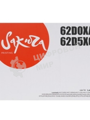 Картридж лазерный Sakura 62D0XA0/62D5X00 для Lexmark MX711/810/811/812, черный, 45 000 к.