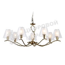 Люстра Ambrella light LH57093/7 BS/FR латунь/белый матовый E14/7 max 40W D840*790