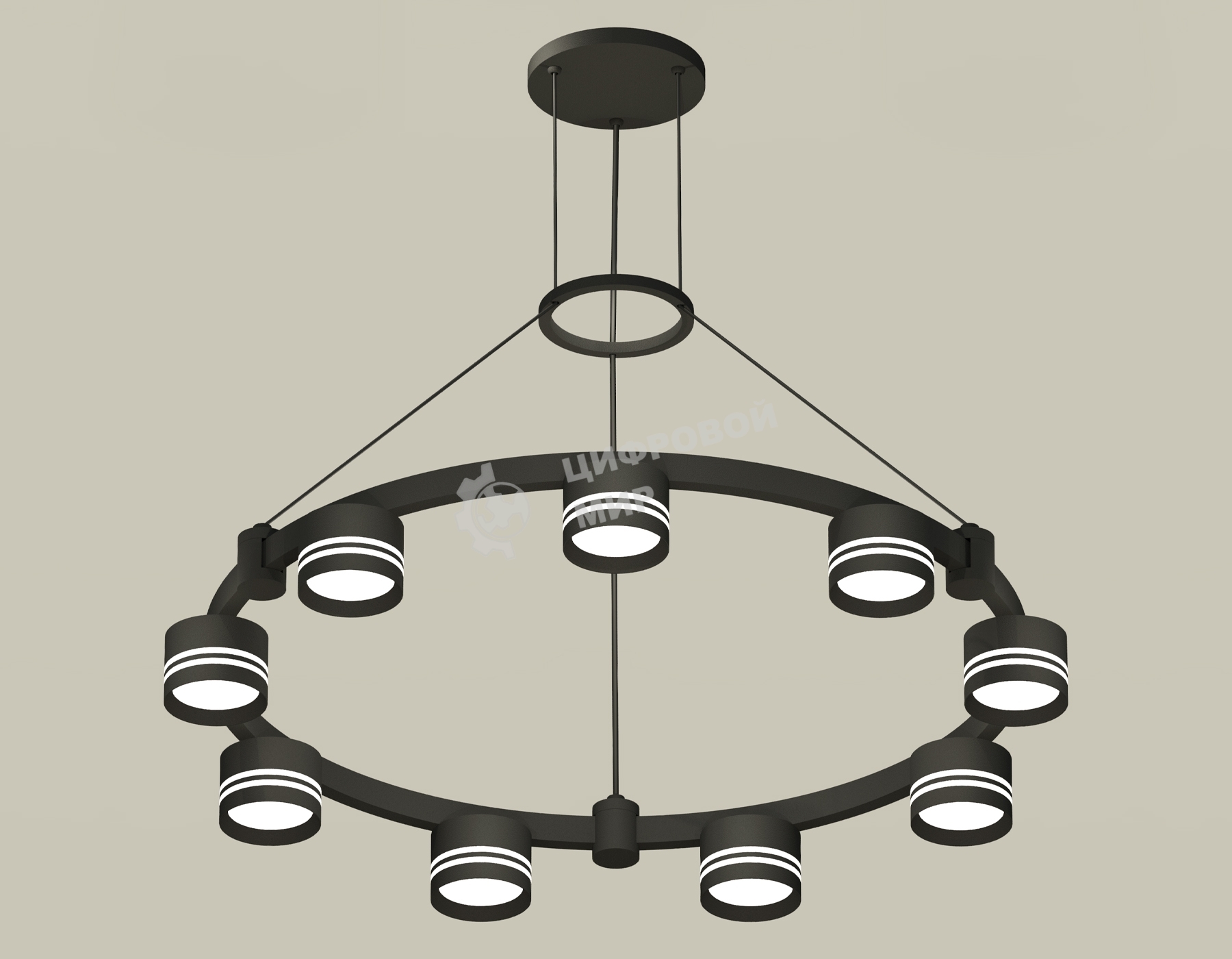 Светильник Ambrella light XR92051903/9 SBK/FR черный песок/белый матовый GX53  (A9205, C9242, N8478)
