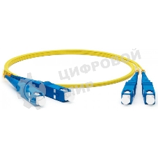 Патч-корд Lanmaster TWT-2SC-2SC/SU-5.0 2x SC дуплекс-SC дуплекс 5м ПВХ желтый