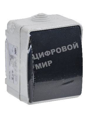 Выключатель 1-кл. ОП ФОРС 10А 250В IP54 ВС20-1-0-ФСр IEK EVS10-K03-10-54-DC