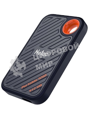 Внешний SSD Netac ZX20, 512 Gb, USB 3.2 Gen 2x2 Type-C, R/W 2000/1800, черный