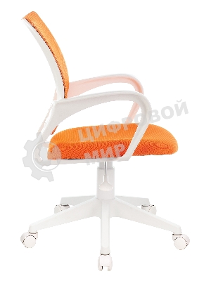 Кресло Бюрократ CH-W695NLT TW-38-3 TW-96-1 оранжевый, сетка/ткань, 120 кг, механизм качания