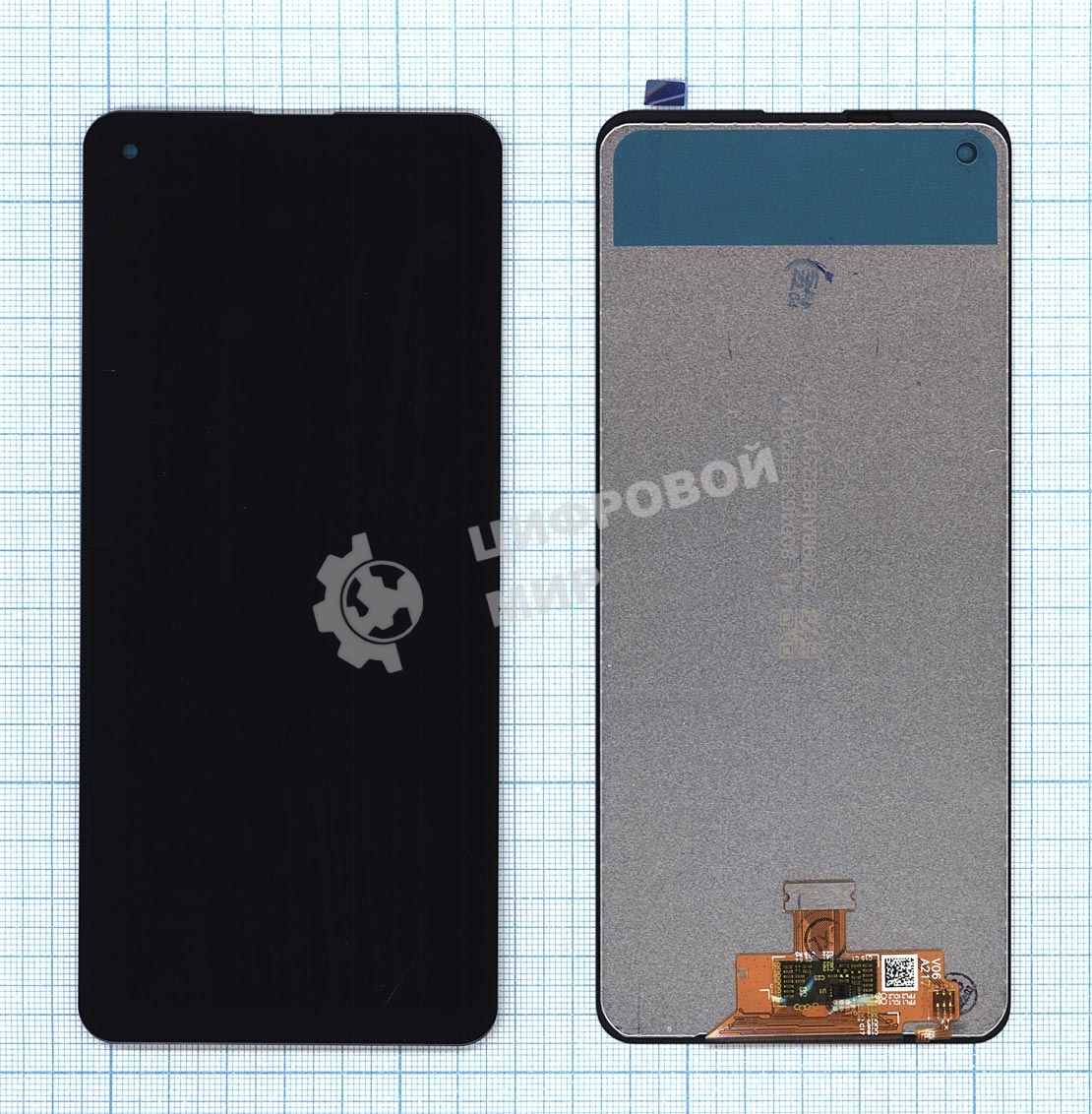 Дисплей для Samsung Galaxy A21S SM-A217F в сборе с тачскрином (TFT) черный