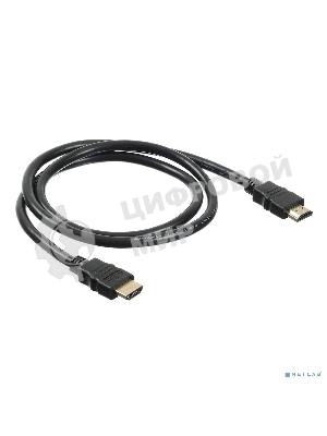 Кабель аудио-видео Buro HDMI (m)/HDMI (m) 1м. Позолоченные контакты черный (BHP HDMI 2.0-1)