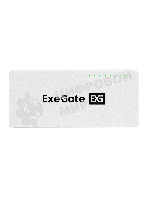 Коммутатор неуправляемый ExeGate EDES-1008C (8-портовый UTP 10/100Mbps, с функцией энергосбережения (Green Ethernet Technology), настольный/настенный)