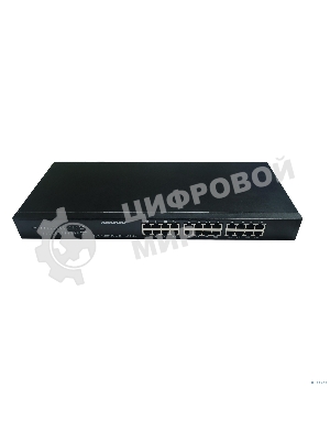 Коммутатор неуправляемый NEOMAX NMS-124P-100-SR, 24 порта 100 Mbps, металл Rack