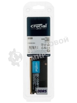 Оперативная память Crucial Premier, DDR5, 32GB (1x32GB), 4800 MHz, CL40, SO-DIMM