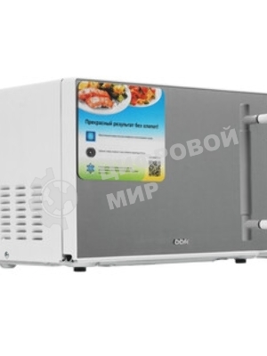 Микроволновая печь BBK 20MWS-771M/WM белый, 20 л, 700 Вт, переключатели - поворотный механизм