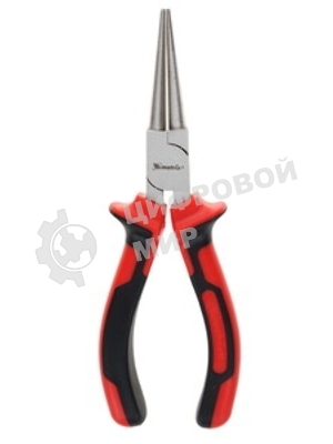 Круглогубцы Matrix 17355 NICKEL 160 мм, никелированные, двухкомпонентные рукоятки