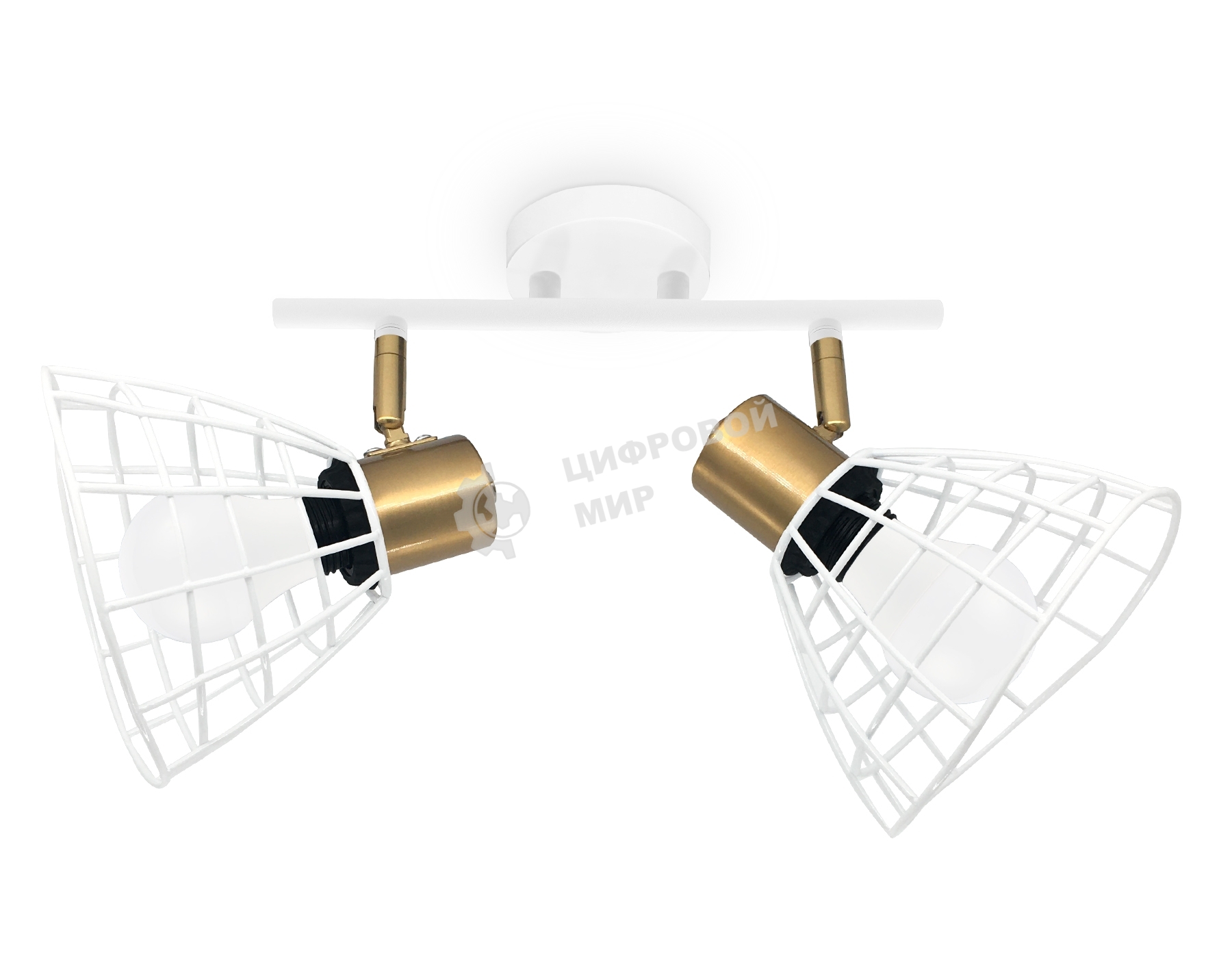 Светильник Ambrella light TR8601/2 WH/GD белый/золото E27*2 max 40W 260*154*230