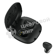 Наушники TWS GEOZON Track черный, внутриканальные, Bluetooth, до 4 ч