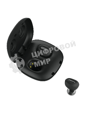 Наушники TWS GEOZON Track черный, внутриканальные, Bluetooth, до 4 ч