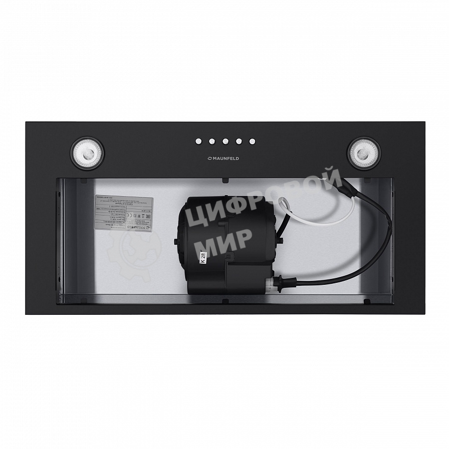 Вытяжка встраиваемая Maunfeld Crosby Singl 60 черный, 60 см, 850 куб. м/ч, 48 дБ