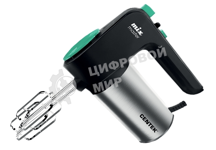 Миксер Centek CT-1123 (черный/сталь)