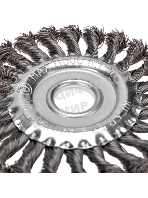 Щетка дисковая для УШМ Kranz крученая 125 мм, отв. 22,23 мм