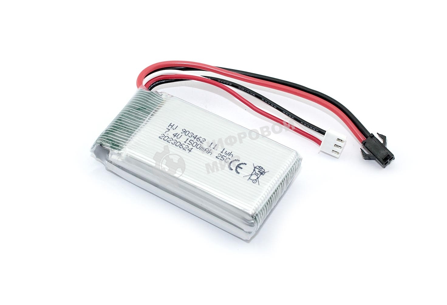 Аккумулятор Li-Pol 7.4v 903462 1500mAh разъем SM