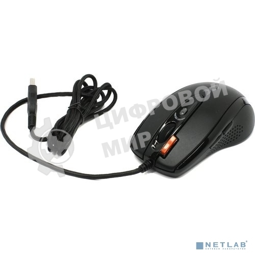 Мышь проводная A4Tech X-718BK черный, 3000 dpi, USB, кнопки - 7