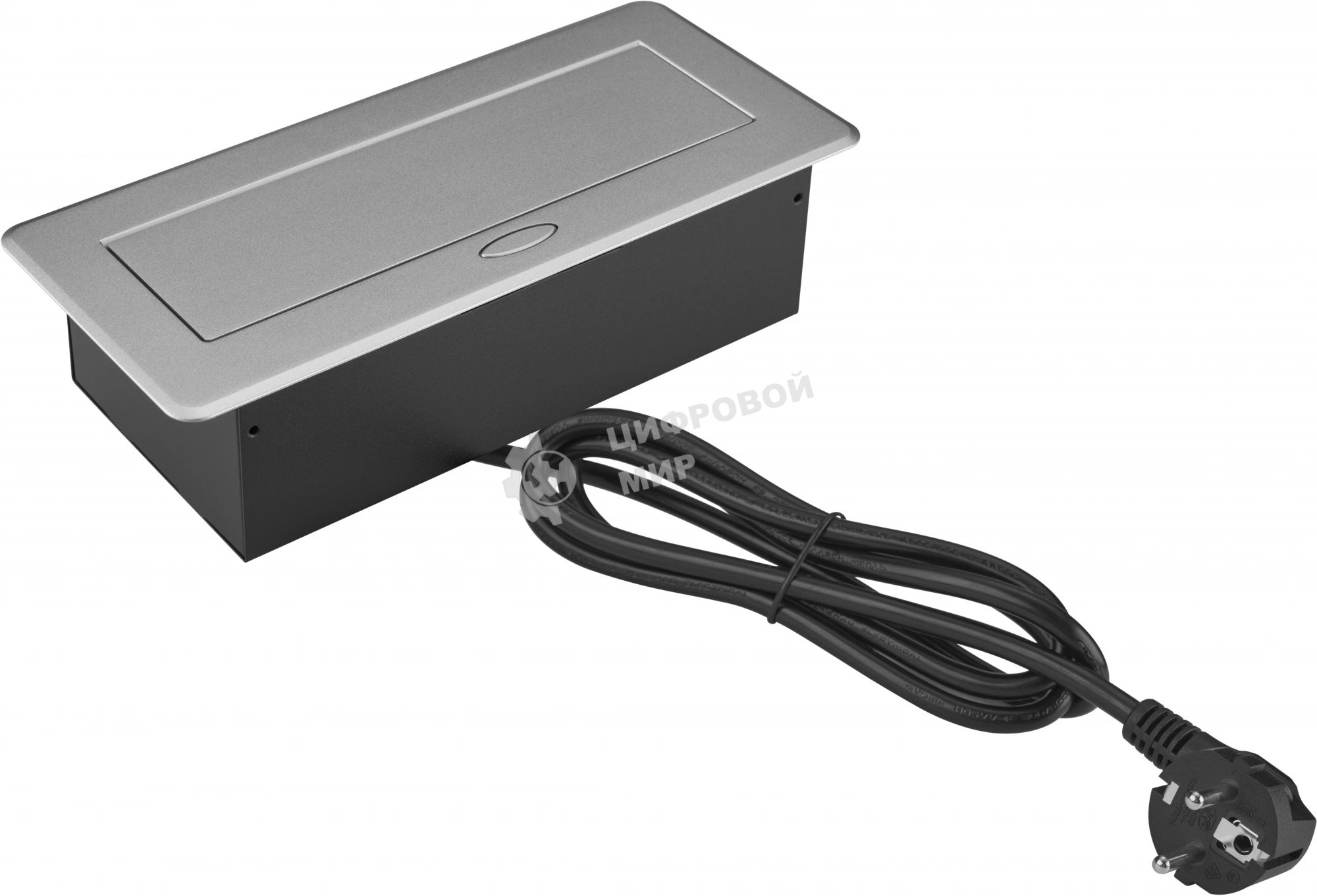 Розетка Cactus CS-SOCKET-EU3-GYBK для столешницы серый (уп.:1шт)